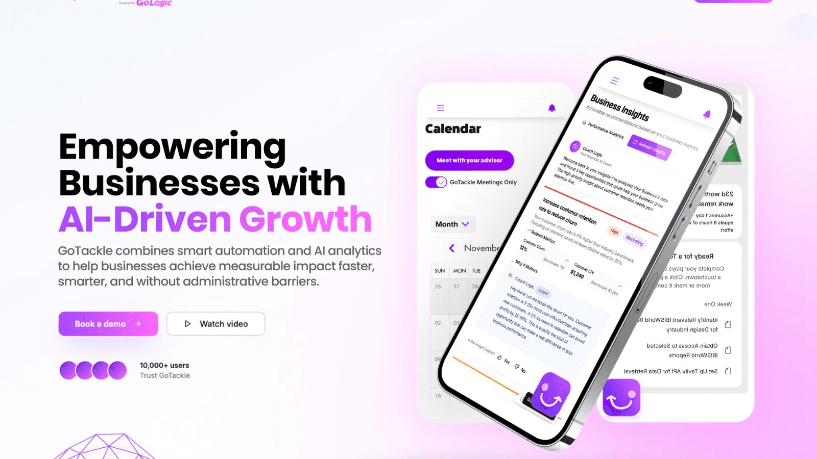 Gotackle — AI Business Advisory Platform screenshot