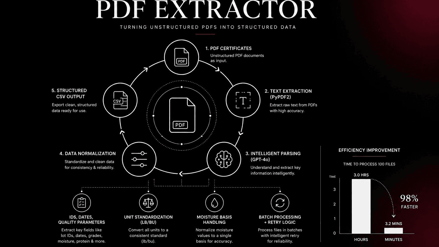 Certificate PDF Data Extractor screenshot